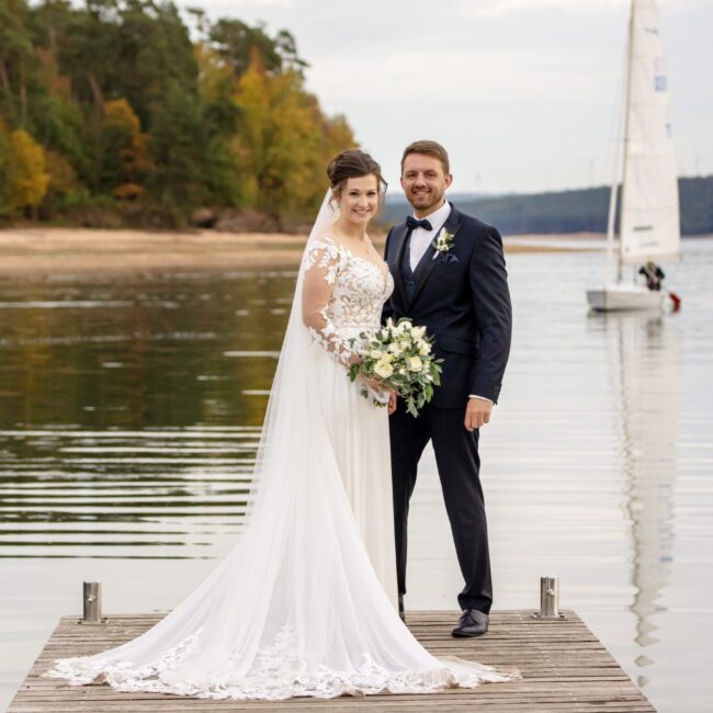 Hochzeitsfotografie - Fotoshooting am See